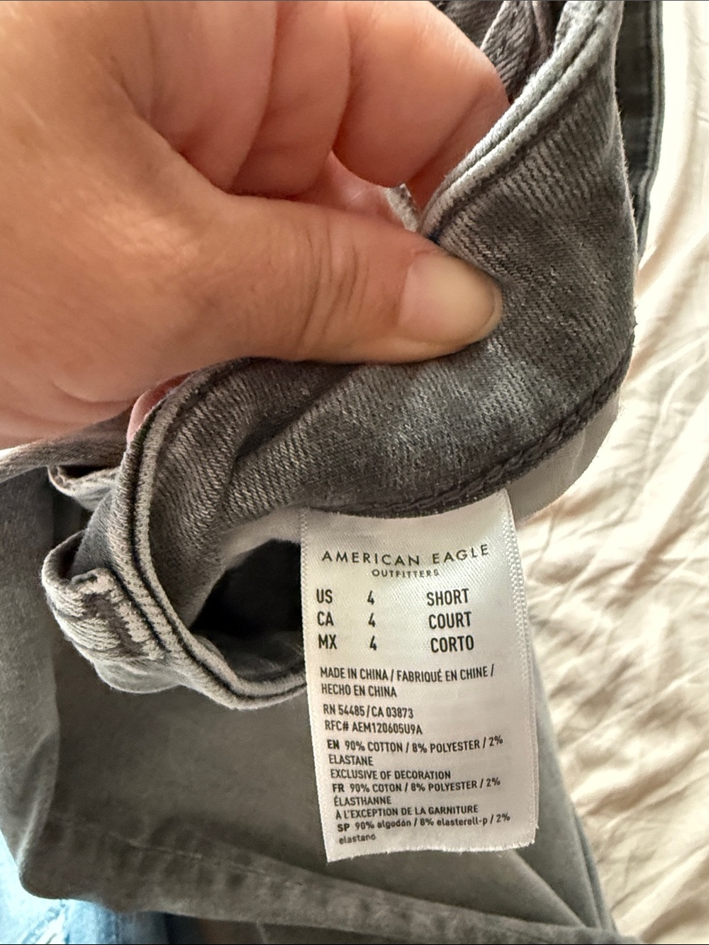 American Eagle Outfitters Women’s Skinny Jeans in Light Blue and Gray - Picture 6 of 12